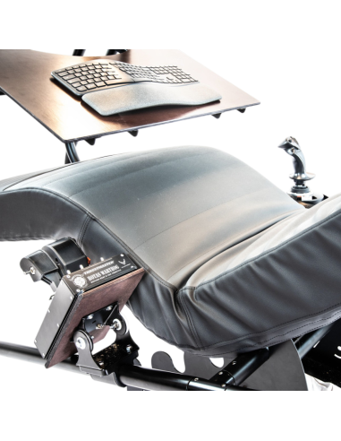 flight stick base pad - mounted left/right of the seat